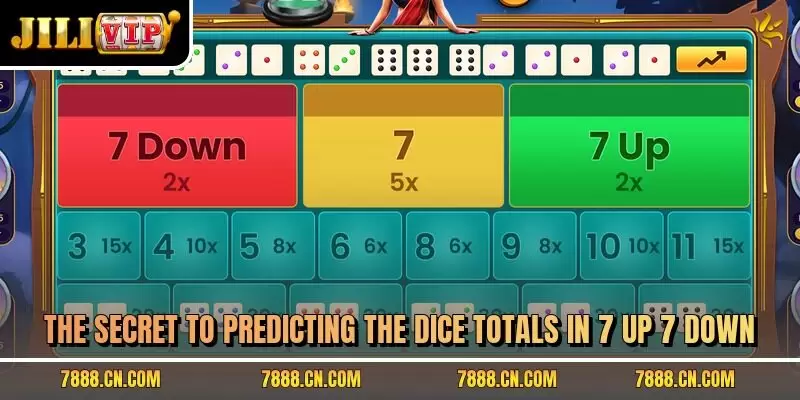 The secret to predicting the dice totals in 7 up 7 down