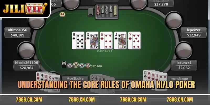 Understanding the core rules of omaha hi/lo poker