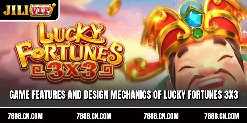 Game features and design mechanics of lucky fortunes 3x3